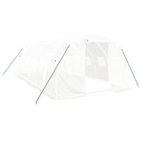 Tuinkas met stalen frame 18 m² 6x3x2 m wit - thumbnail