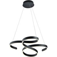LED Hanglamp 52W Dimbaar Rond - Warm Wit 3000K - Mat Antraciet Aluminium - thumbnail