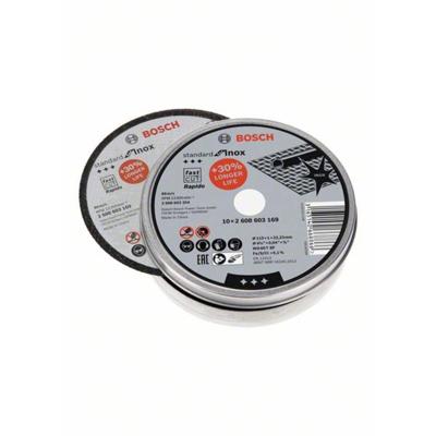 Bosch Accessoires bosch doorslijpschijven metaal inox 115mm x 1 mm | per 10 - 2608603254 Bosch Accessoires bosch doorslijpschijven metaal inox 115mm x 1 mm | per 10 - 2608603254