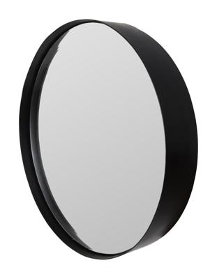 Ronde Spiegel 'Sal' 75cm, kleur zwart