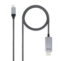 Kabel USB-C naar HDMI NANOCABLE 10.15.5102 1,8 m Zwart - thumbnail