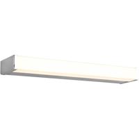LED Wandlamp - Trion Fabian - 6W - Warm Wit 3000K - Spatwaterdicht IP44 - Rechthoek - Mat Chroom - Aluminium - thumbnail