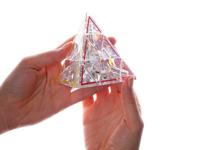 Recent Toys Pyraminx crystal le breinbreker puzzel - thumbnail