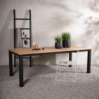 Nohr Uitschuifbare Tuintafel 'Taysha' Teakhout, 224/324 x 100cm, kleur Zwart - thumbnail