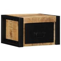Nachtkastjes 2 st 40x35x25 cm massief ruw mangohout - thumbnail