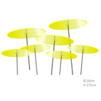 7 stuks! Zonnevangers Citroen geel groot 175x20 cm Cazador Del Sol - Cazador del sol - thumbnail