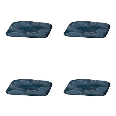 Zitkussen Circle blauw 46 cm x 48 cm (4 stuks) Madison - Madison
