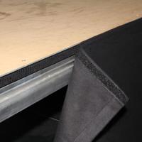 Adam Hall zwart podiumrok met klittenband 40cm x 2m - thumbnail