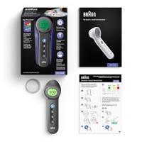 Braun No touch + touch schwarz Koortsthermometer Meten zonder aanraking - thumbnail