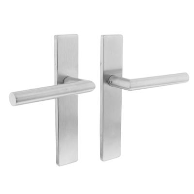 Intersteel Deurkruk Jura hoek 90° op rechthoekig blind schild EN1906/4 - RVS