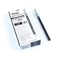 Gelschrijver pentel k110 mattehop m zwart | 12 stuks - thumbnail