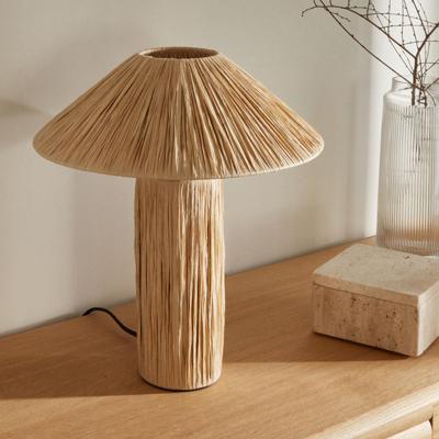 Kave Home Tafellamp 'Samse' Raffia, kleur Naturel Kave Home Tafellamp 'Samse' Raffia, kleur Naturel