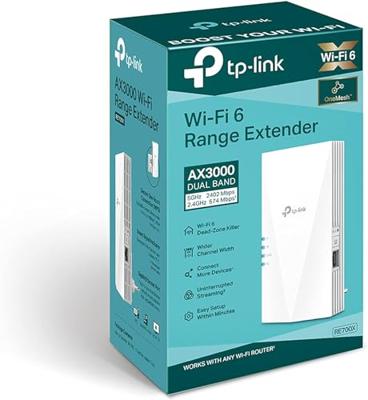 TP-Link RE700X mesh-wifi-systeem Dual-band (2.4 GHz / 5 GHz) Wi-Fi 6 (802.11ax) Wit 1 Intern