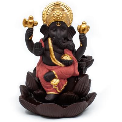 Backflow Wierook Houder Waterval Ganesha Keramiek (12 cm)