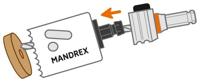 Mandrex Elektricien set TCT+ Bi-metaal SpeedXcut M42 35mm tot 83mm zesk.11 + verzinkring, 13-delig - thumbnail