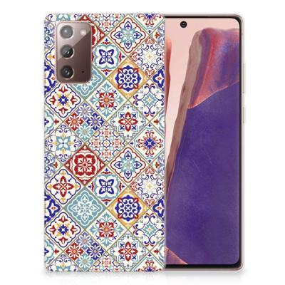 Samsung Note 20 | TPU | Siliconen hoesje | Tiles Color Samsung Note 20 | TPU | Siliconen hoesje | Tiles Color