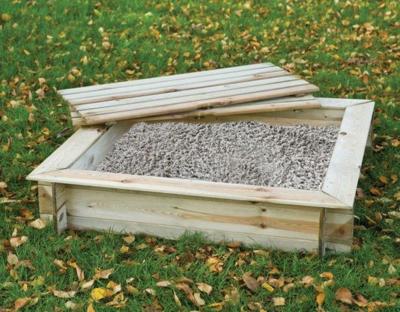 Zandbak Vierkant met deksel L120xB120xH24cm Tuindeco - Tuindeco Zandbak Vierkant met deksel L120xB120xH24cm Tuindeco - Tuindeco