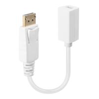 LINDY 41060 DisplayPort / Mini-displayport Adapterkabel [1x DisplayPort stekker - 1x Mini-DisplayPort bus] Wit 15.00 cm - thumbnail