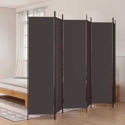 Kamerscherm met 6 panelen 300x200 cm stof bruin Kamerscherm met 6 panelen 300x200 cm stof bruin