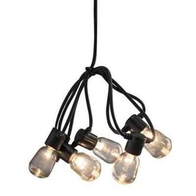 LED feestverlichting helder warmwit 4.75 meter - 20 lampen 40 LEDs