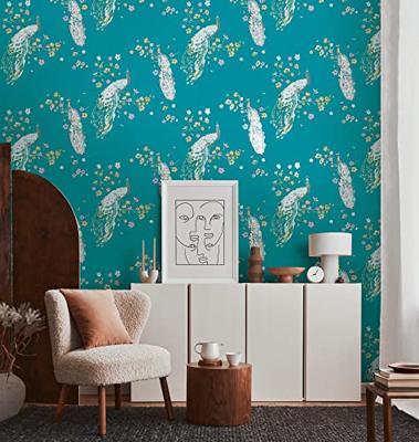 Livingwalls House of Turnowsky - Turquoise - Floral - 389062