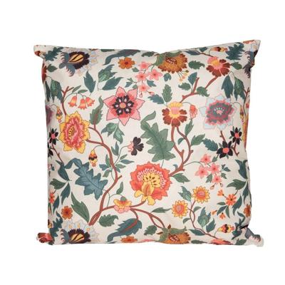 Anna's Collection buitenkussen vintage bloemen 45x45cm multi