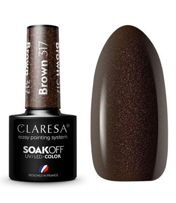 Claresa uv/led gellak 5ml brown 317 warm feelings