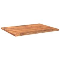 Tafelblad rechthoekig 80x60x2,5 cm massief acaciahout - thumbnail