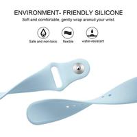 Fitbit Versa 1 / 2 & Lite siliconen bandje - Maat: Small - Lichtblauw - thumbnail