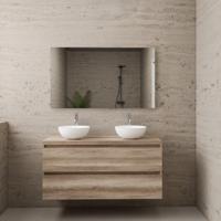 ACTIE BWS Badmeubel | Paris | Canyon Oak | 120 cm | met topplaat - thumbnail