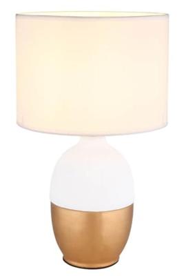 Globo Gouden tafellampValentino met wit - 21627W