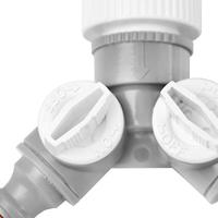 Waterverdeler 2-weg met afsluiters - 3/4 - 1 binnendraad - standaard - thumbnail