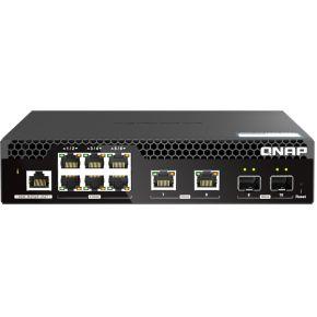 QNAP QSW-M2106R-2S2T netwerk-switch Managed L2 10G Ethernet (100/1000/10000) 1U Zwart QNAP QSW-M2106R-2S2T netwerk-switch Managed L2 10G Ethernet (100/1000/10000) 1U Zwart