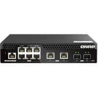 QNAP QSW-M2106R-2S2T netwerk-switch Managed L2 10G Ethernet (100/1000/10000) 1U Zwart - thumbnail