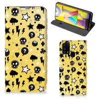 Mobiel BookCase Samsung Galaxy M31 Punk Geel - thumbnail