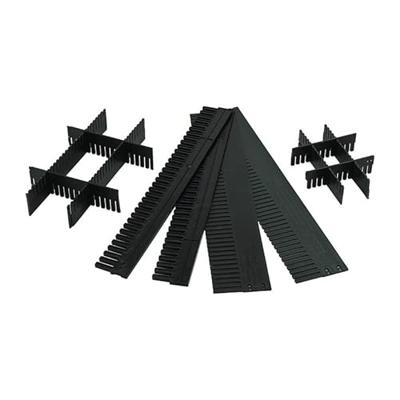 LA-KA-PE Onderste deel | voor transportstapelbak hoogte 40 mm | PP antraciet | 10 stuks - TRK 40/5 TRK 40/5