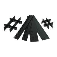 LA-KA-PE Onderste deel | voor transportstapelbak hoogte 40 mm | PP antraciet | 10 stuks - TRK 40/5 TRK 40/5 - thumbnail