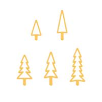 Nellie's Choice • shape dies kerstboom smal 5st. - thumbnail