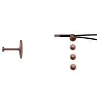 Hotbath Cobber - CB7067 - Inbouw Regendoucheset - Geborsteld Koper PVD - 2 Stopkranen - Thermostatisch - Plafondbuis 15 cm - Hoofddouche 200 mm - Staafhanddouche - Waterbesparend - thumbnail