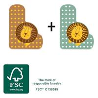 Small Foot - houten dieren kinderletter - l - thumbnail