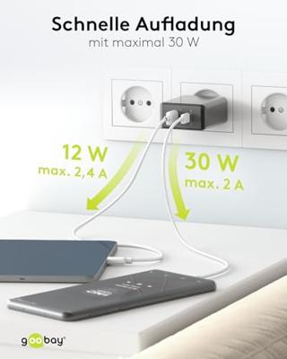 goobay Dual USB-C PD (Power Delivery) Fast Charger (30 W) oplader goobay Dual USB-C PD (Power Delivery) Fast Charger (30 W) oplader
