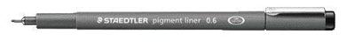Fineliner staedtler pigment 308 0.6mm zwart | 10 stuks