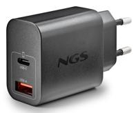 Laptop oplader NGS ERA30WBLACK 30 W Zwart - thumbnail