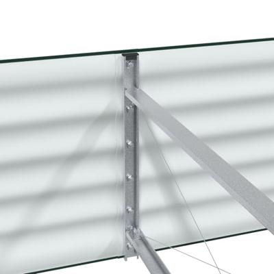 Verhoogde plantenbak Groen 320 x 80 x 44 cm Staal