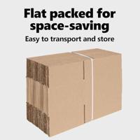 VidaXL Vouwdoos met opslag 50 pcs naturel 20 x 15 x 10 cm karton - thumbnail