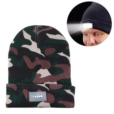 Unisex warme Winter polyacrylonitryl brei Hat volwassen hoofd Cap met 5 LED-licht Unisex warme Winter polyacrylonitryl brei Hat volwassen hoofd Cap met 5 LED-licht