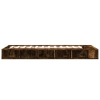 Bedframe bewerkt hout gerookt eikenkleurig 90x190 cm - thumbnail
