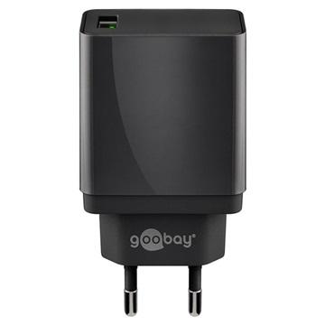 USB-A-adapter - USB-A-lader - 1 poorts - Quick charge 3.0 - 3000mA - 18W - Zwart USB-A-adapter - USB-A-lader - 1 poorts - Quick charge 3.0 - 3000mA - 18W - Zwart