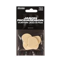Dunlop 561PJR Jason Richardson Custom Jazz III 1,38 mm plectrumset (6 stuks) - thumbnail