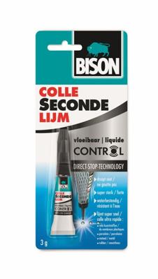 Bison secondelijm - vloeibaar control - 3g tube